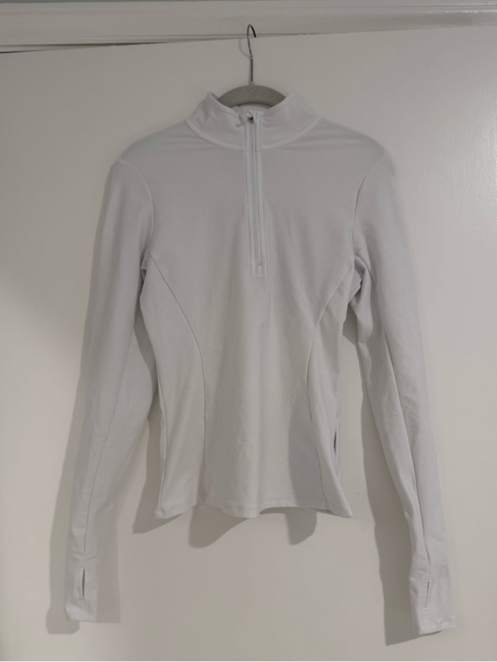 ALO Yoga Alosoft 1/2 Zip Rapid Pullover White Size Small - Picture 4 of 5